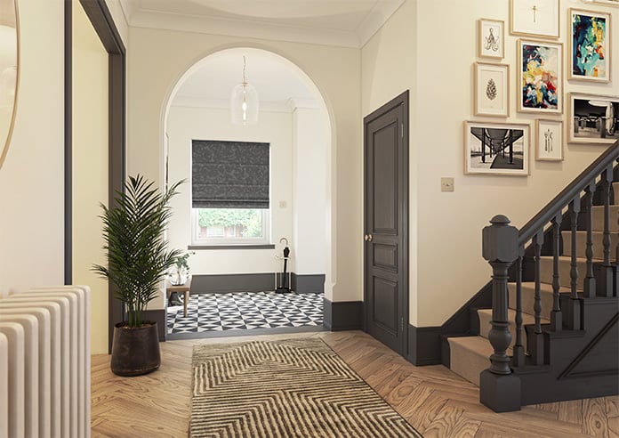 Darwin, Charcoal - Twist&Fit Roman Blind - Image 7